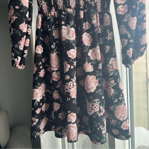 NWOT River Island floral shirred mini dress, Black,Small, printed, summer,spring - Picture 12 of 12